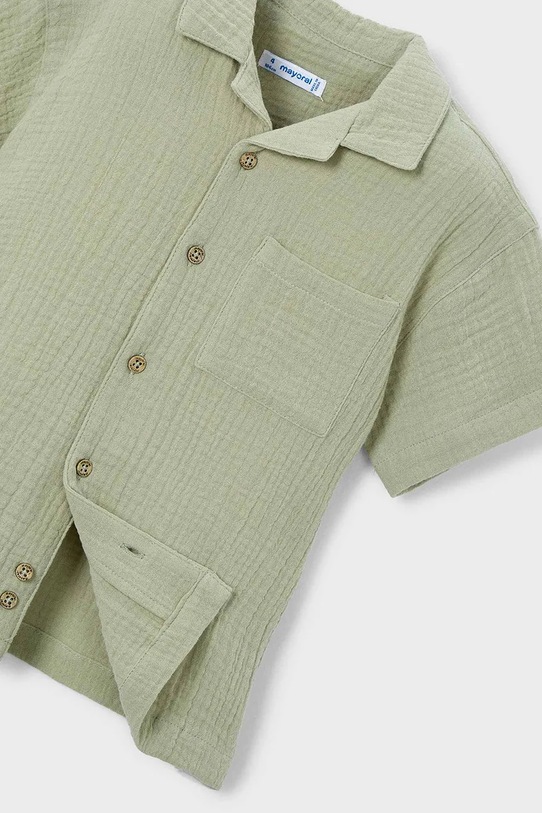 Mayoral koszula bawełniana dziecięca zielony 3116.5H.Mini.PPY2