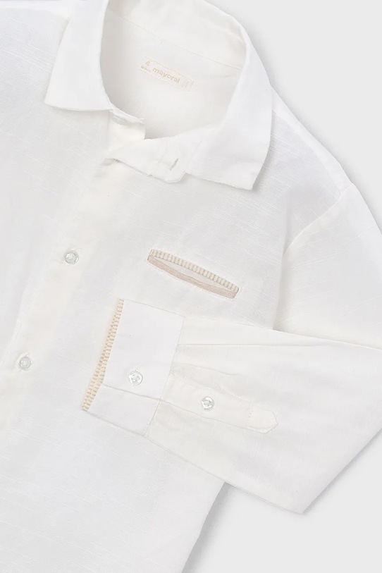 Dječaci Dječja košulja s dodatkom lana Mayoral 3117.5A.Mini.PPY2 bež