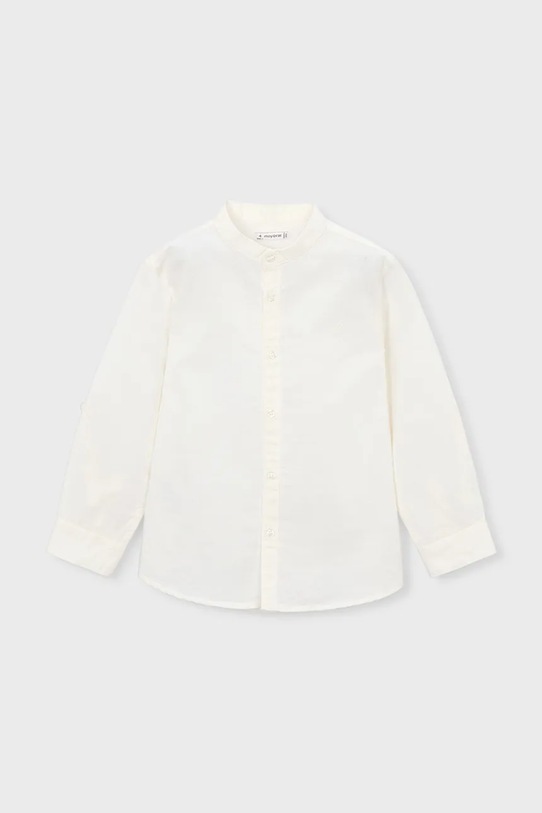 Παιδικό πουκάμισο με λινό Mayoral 3118.5B.Mini.PPY2 μπεζ SS26