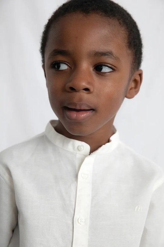 Παιδικό πουκάμισο με λινό Mayoral 3118.5B.Mini.PPY2 μπεζ