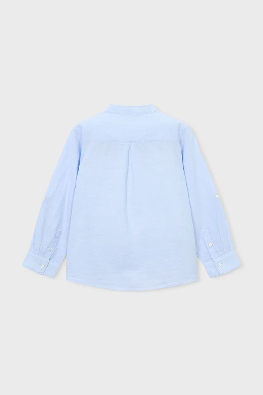Chłopiec Mayoral koszula z dodatkiem lnu dziecięca 3118.5B.Mini.PPY2 niebieski