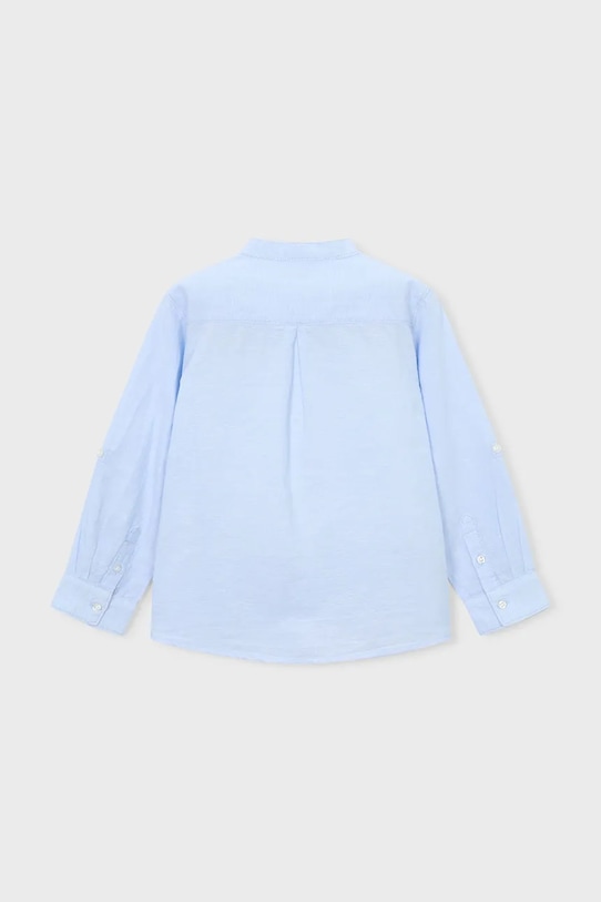 Αγορίστικα Παιδικό πουκάμισο με λινό Mayoral 3118.5B.Mini.PPY2 μπλε