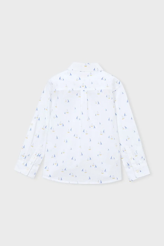 Dečki Otroška srajca s primesjo lanu Mayoral 3119.5C.Mini.PPY2 bela