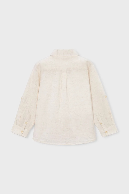 Chłopiec Mayoral koszula z domieszką lnu dziecięca 3119.5C.Mini.PPY2 beżowy