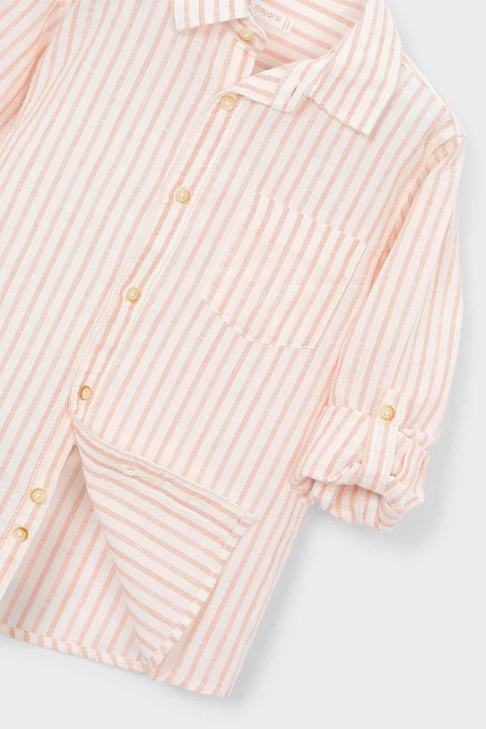 Παιδικό πουκάμισο από λινό μείγμα Mayoral πορτοκαλί 3119.5C.Mini.PPY2