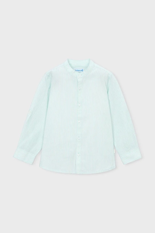 Dječja pamučna košulja Mayoral 3121.5D.Mini.PPY2 tirkizna SS26