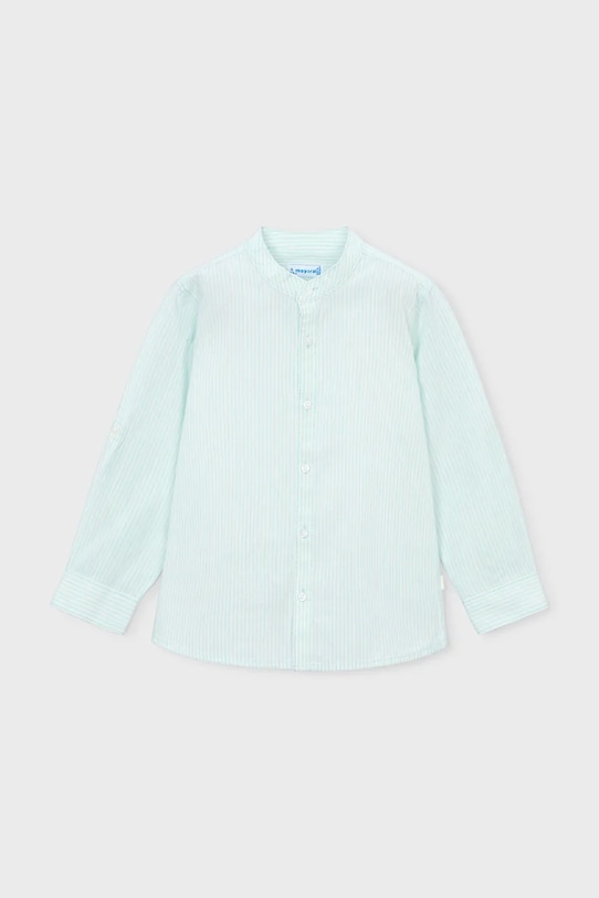 Dječja pamučna košulja Mayoral 3121.5D.Mini.PPY2 tirkizna SS26