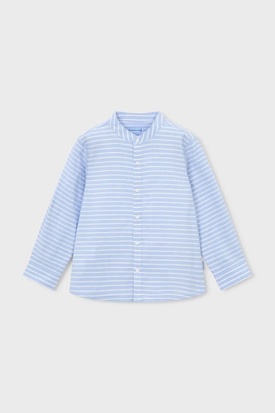 Mayoral koszula bawełniana dziecięca 3121.5D.Mini.PPY2 niebieski SS26