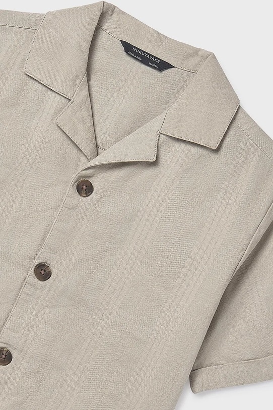 Мальчик Детская хлопковая рубашка Mayoral 6170.7B.Junior.PPY2 бежевый