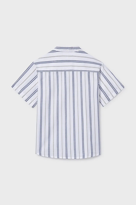 Băieți Mayoral cămașă de bumbac pentru copii 6171.7C.Junior.PPY2 alb