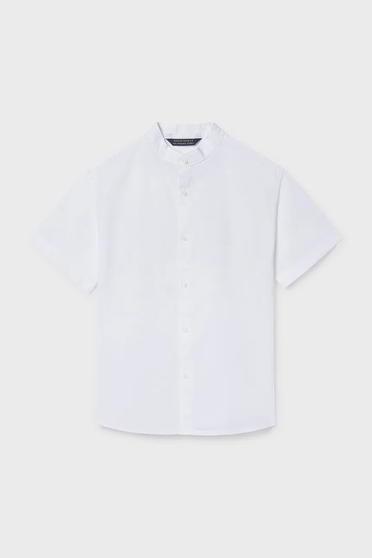 Mayoral koszula bawełniana dziecięca 6171.7C.Junior.PPY2 biały SS26