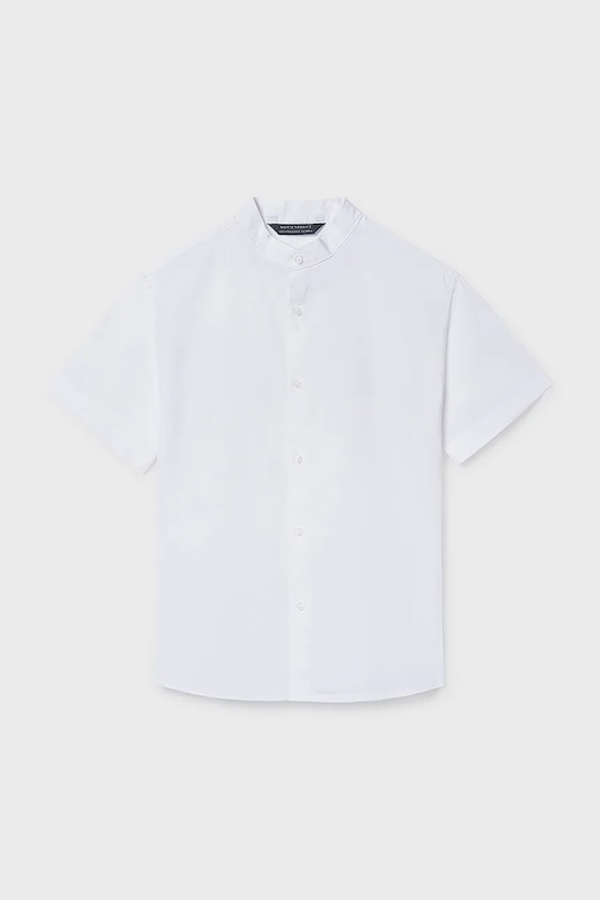 Mayoral koszula bawełniana dziecięca 6171.7C.Junior.PPY2 biały SS26
