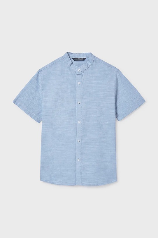 Mayoral koszula bawełniana dziecięca bawełna niebieski 6171.7C.Junior.PPY2
