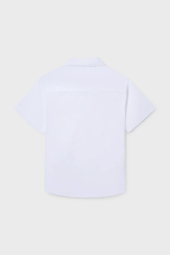 Mayoral koszula bawełniana dziecięca 6172.7G.Junior.PPY2 biały SS26