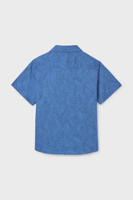 Mayoral cămașă de bumbac pentru copii 6172.7G.Junior.PPY2 albastru SS26