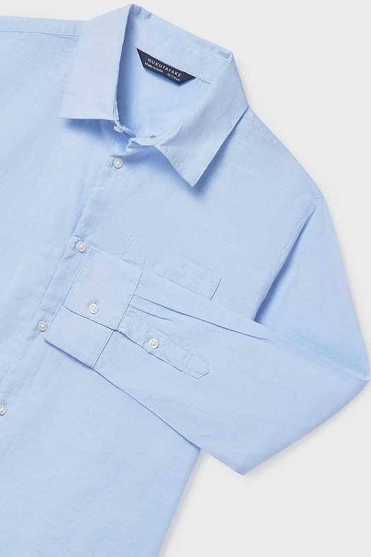 Mayoral koszula bawełniana dziecięca niebieski 6174.7A.Junior.PPY2