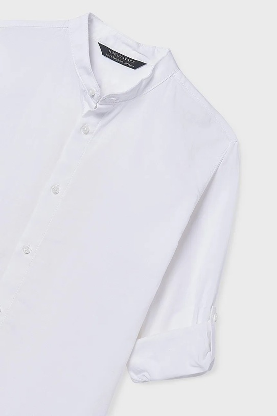 Mayoral koszula bawełniana dziecięca biały 6176.7B.Junior.PPY2