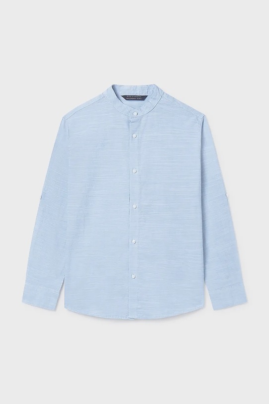Дитяча бавовняна сорочка Mayoral 6176.7B.Junior.PPY2 блакитний SS26
