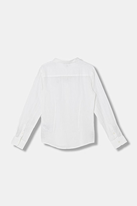 Emporio Armani koszula lniana dziecięca 8N4CJ9.3NEEZ biały SS26