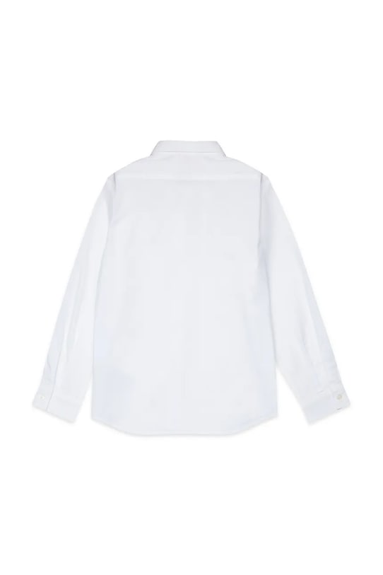 Diesel koszula bawełniana dziecięca CSTANLEY SHIRT J02472.KXBA8 biały SS26