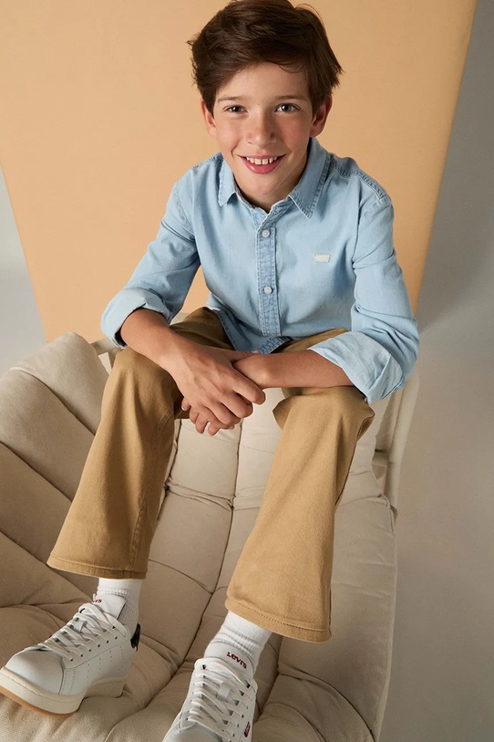 Levi's srajca otroška bombažna BATTERY HOUSEMARK SHIRT 9EP676 modra