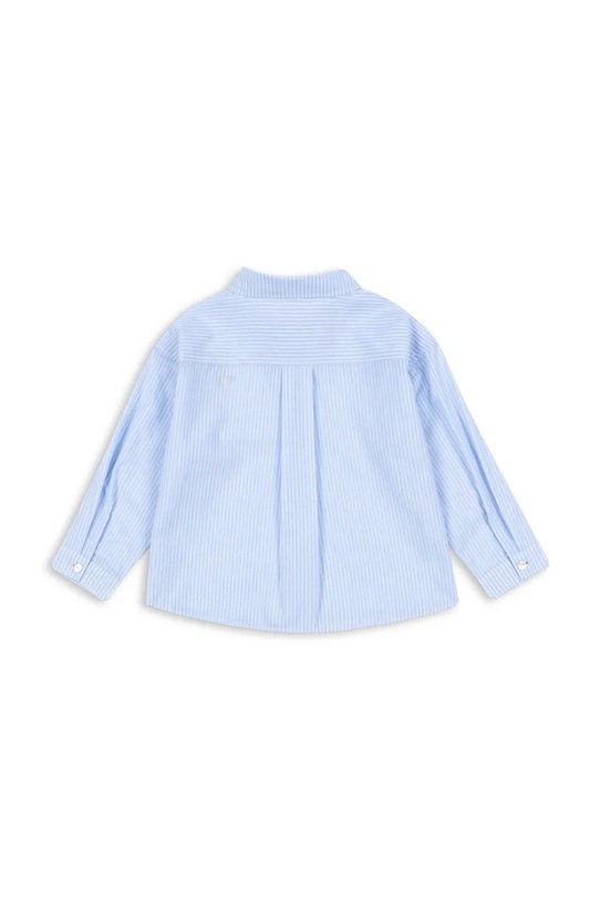 Chłopiec Konges Sløjd koszula bawełniana dziecięca WES SHIRT GOTS KS105135.PPY2 niebieski