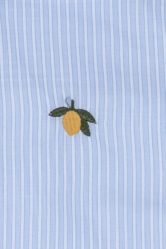 Konges Sløjd koszula bawełniana dziecięca WES SHIRT GOTS KS105135.PPY2 niebieski