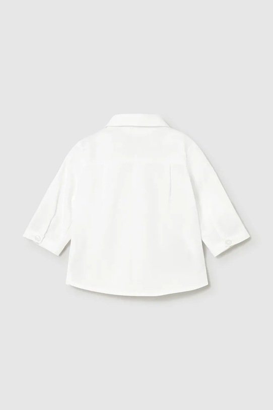 Μωρό βαμβακερό πουκάμισο Mayoral Newborn 1101.1K.Newborn.PPY2 λευκό SS26