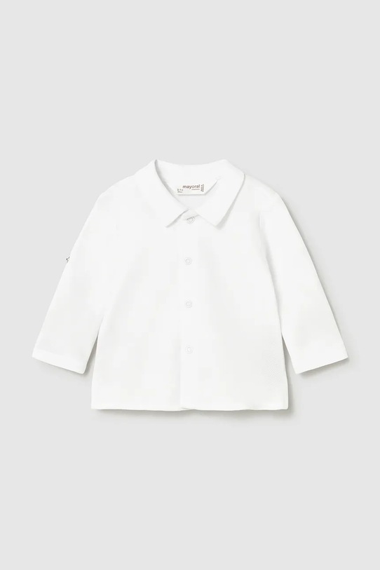 Mayoral Newborn koszula bawełniana niemowlęca bawełna biały 1103.1M.Newborn.PPY2