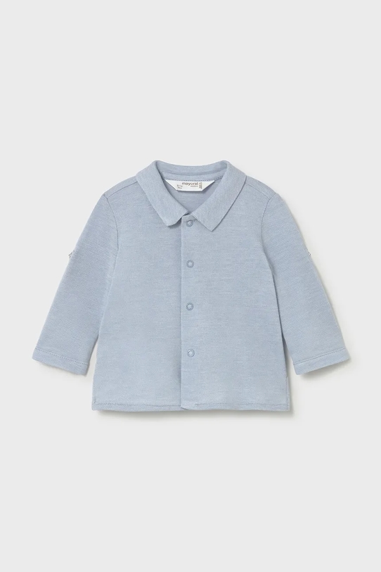 Mayoral Newborn koszula bawełniana niemowlęca bawełna niebieski 1103.1M.Newborn.PPY2