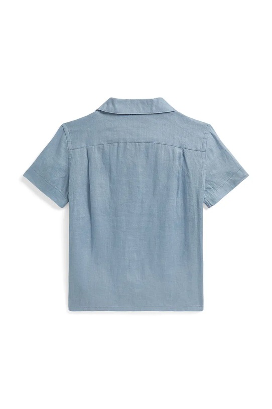 Polo Ralph Lauren koszula dziecięca lniana 322964585501 niebieski SS26
