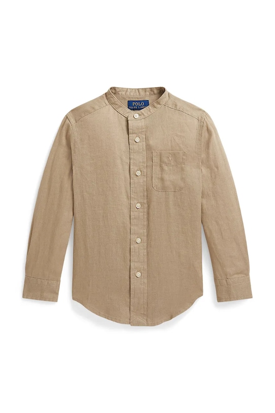 Polo Ralph Lauren koszula dziecięca lniana zielony 322964592502