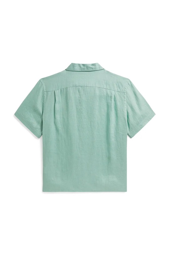 Chłopiec Polo Ralph Lauren koszula dziecięca lniana 323964585501 turkusowy