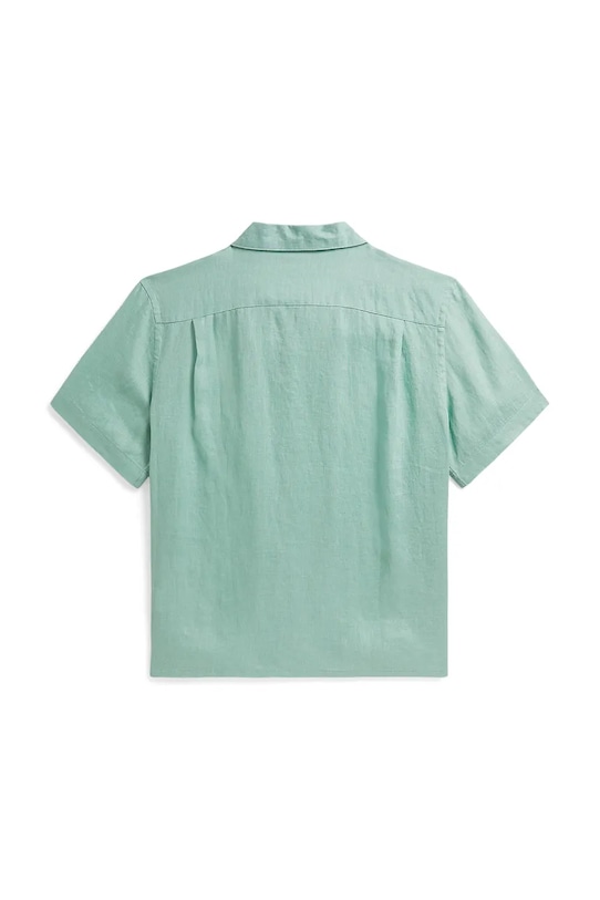 Chłopiec Polo Ralph Lauren koszula dziecięca lniana 323964585501 turkusowy