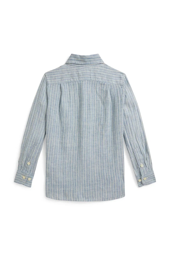 Αγορίστικα Παιδικό λινό πουκάμισο Polo Ralph Lauren 322A13343001 μπλε