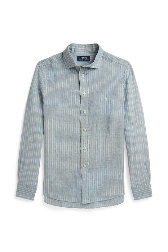 Polo Ralph Lauren koszula lniana dziecięca casual niebieski 323A13343002