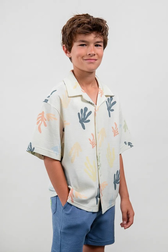 Dječja pamučna košulja Mayoral casual bež 6178.7H.Boston.PPY2