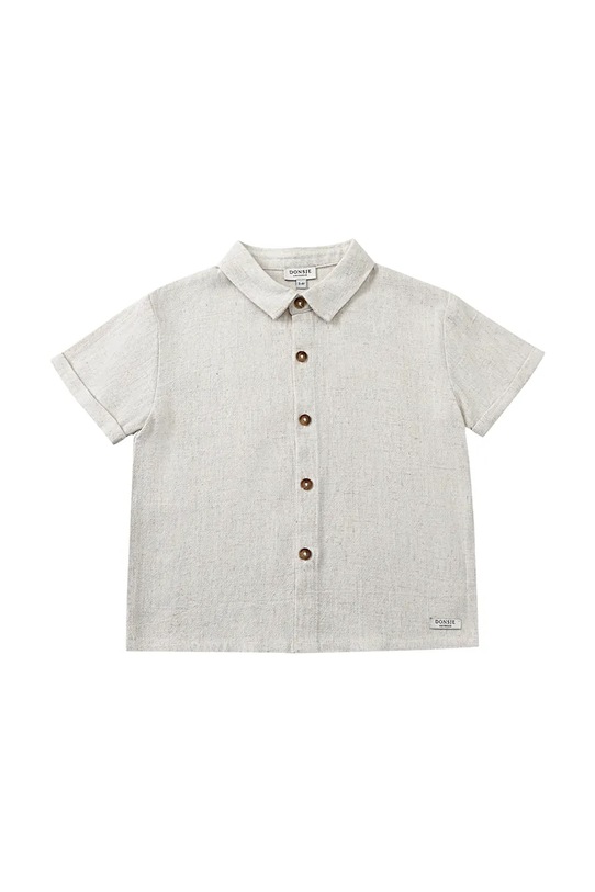 Donsje koszula z dodatkiem lnu dziecięca Brammie Shirt 4099500 biały SS26