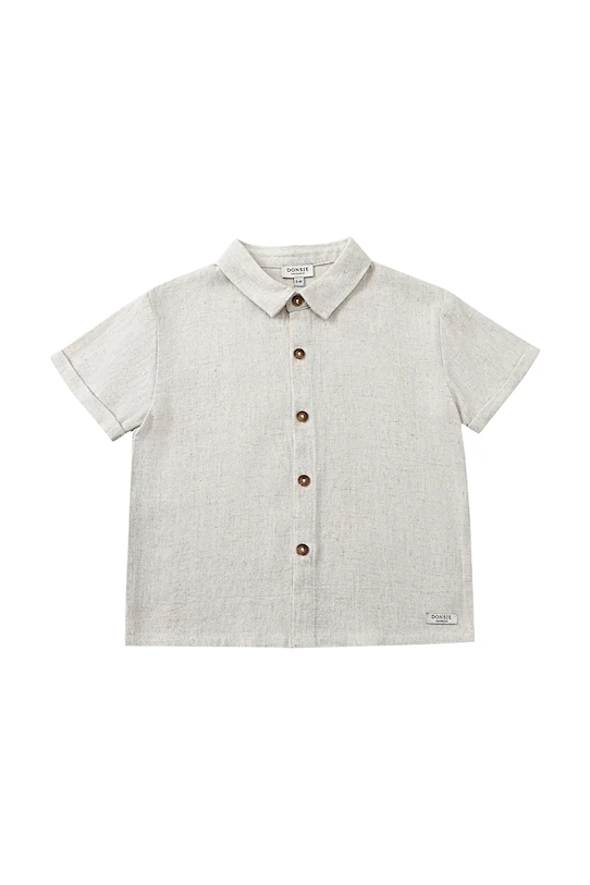 Donsje koszula z dodatkiem lnu dziecięca Brammie Shirt 4099500 biały SS26