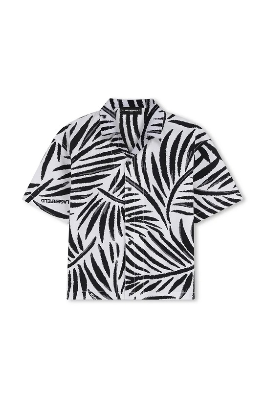 Karl Lagerfeld koszula dziecięca bawełniana Z31081.162.174 biały SS26