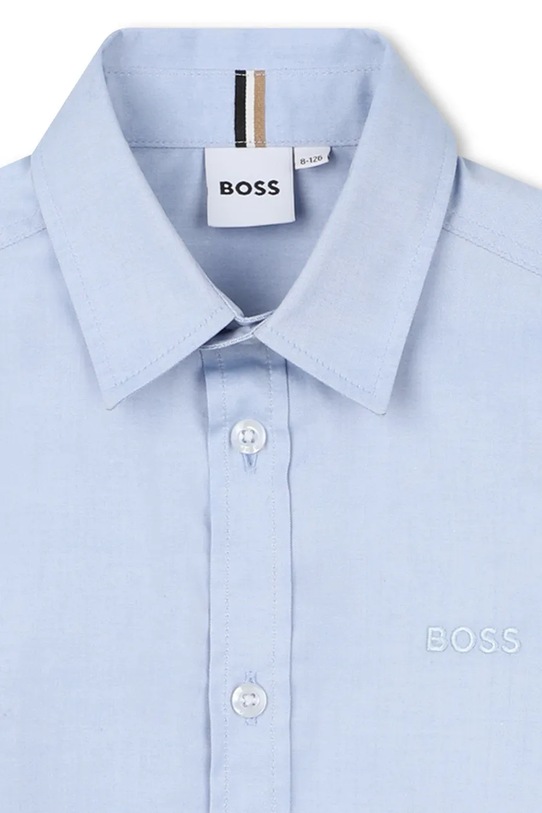 CHLAPEC Dětská bavlněná košile BOSS J53160.114.150 modrá