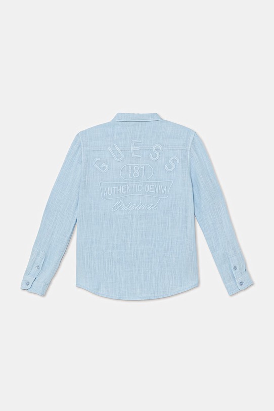 Guess рубашка для детей с добавлением льна L6GH00.WFBT0.PPY2.M голубой SS26