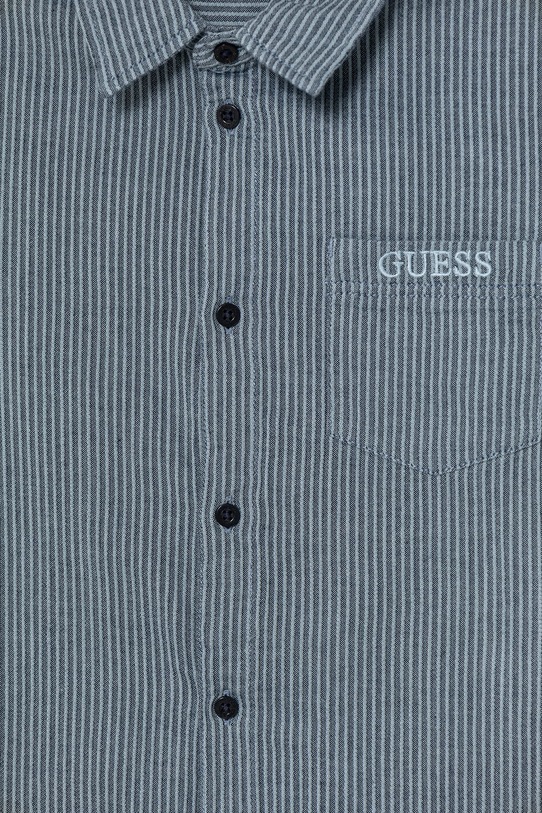 Chłopiec Guess koszula dziecięca bawełniana L6GH03.WN400.PPY2.M granatowy