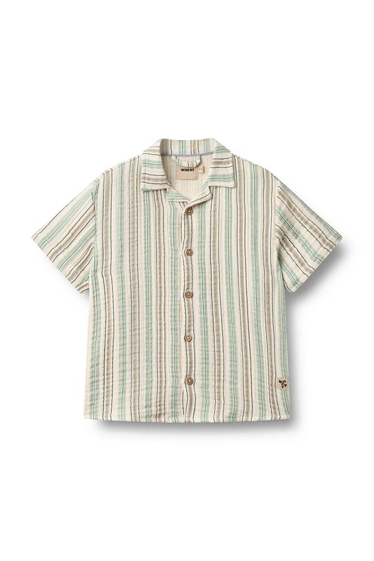 Wheat koszula dziecięca bawełniana beżowy 2603.416.GOTS