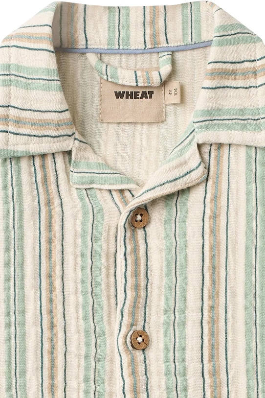 Chłopiec Wheat koszula dziecięca bawełniana 2603.416.GOTS beżowy