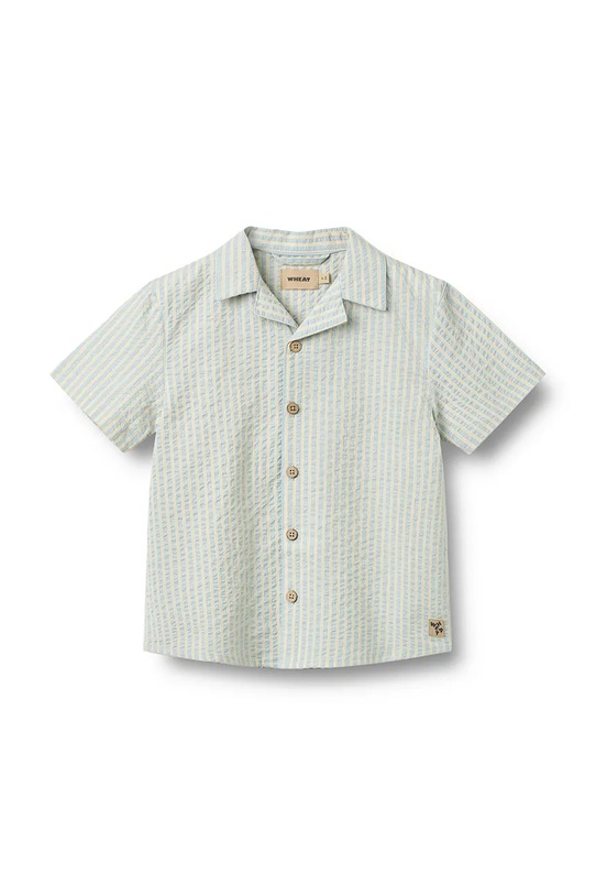Wheat koszula dziecięca bawełniana 2603.430.GOTS niebieski SS26