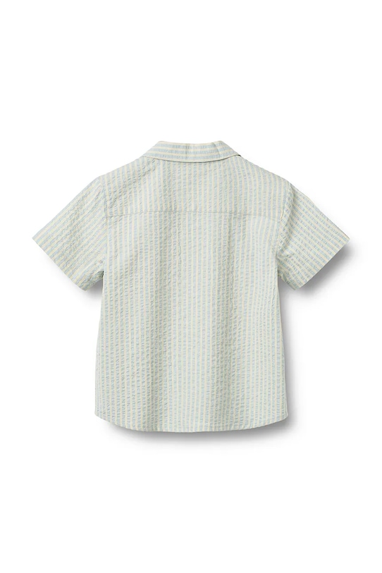 Chłopiec Wheat koszula dziecięca bawełniana 2603.430.GOTS niebieski