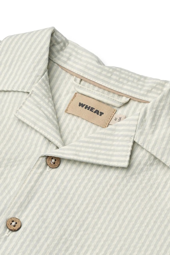 Wheat koszula dziecięca bawełniana niebieski 2603.430.GOTS