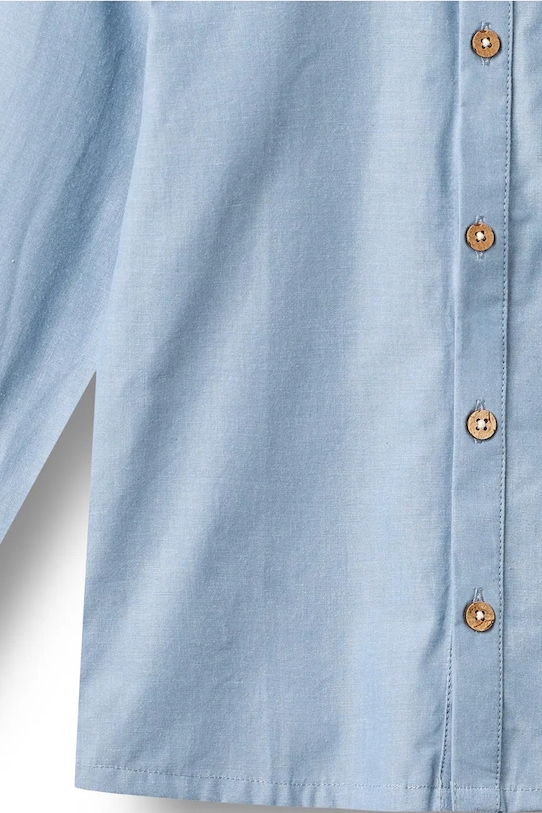 Chłopiec Wheat koszula bawełniana dziecięca 2673.360.GOTS niebieski