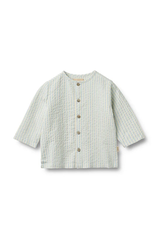 Wheat koszula niemowlęca bawełniana niebieski 6658.430.GOTS